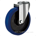 160mm European industrial rubber swivel caster without brake